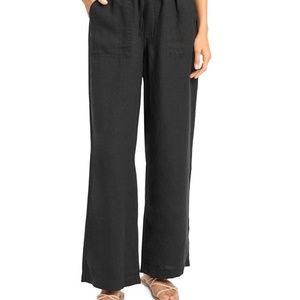 Splendid Becka Linen Pant - BLACK Size S Small